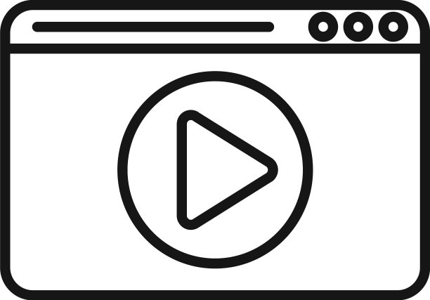 报告文学视频图标轮廓电视出版社图片下载