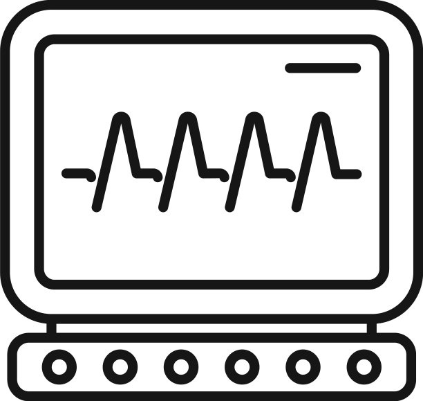 心脏监视器图标轮廓医学图片下载