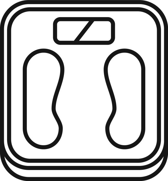 运动体重秤图标节食减重图片下载