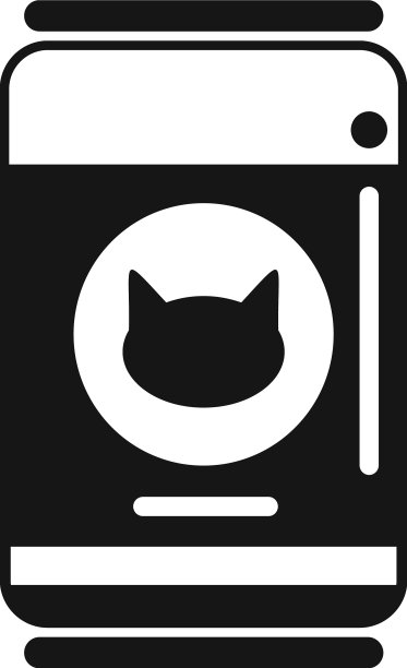 猫粮瓶图标简单装零食图片下载
