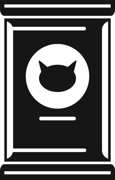 猫粮容器图标简单的宠物碗图片下载