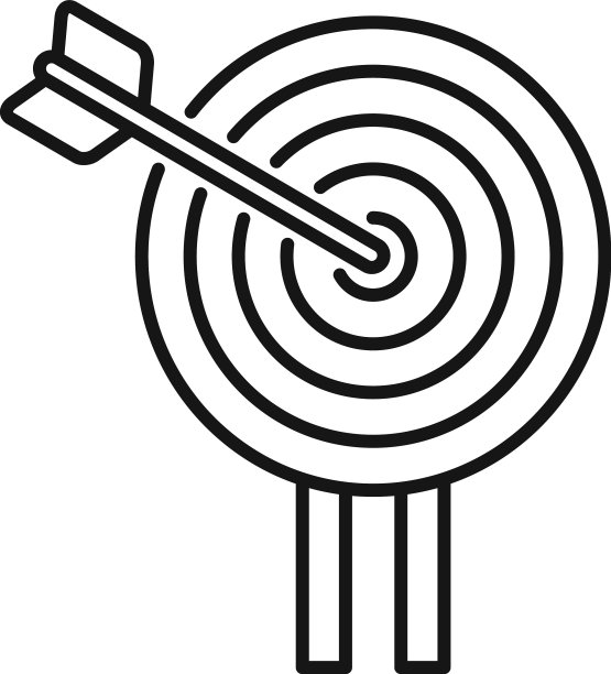 焦点拱目标图标轮廓工作组图片下载