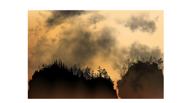 山林大火中的大火图片下载