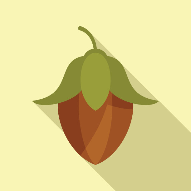 护肤荷荷巴图标平叶草本植物图片下载