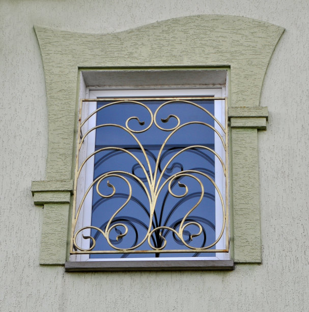 从外面看到的金属塑料窗户图片下载