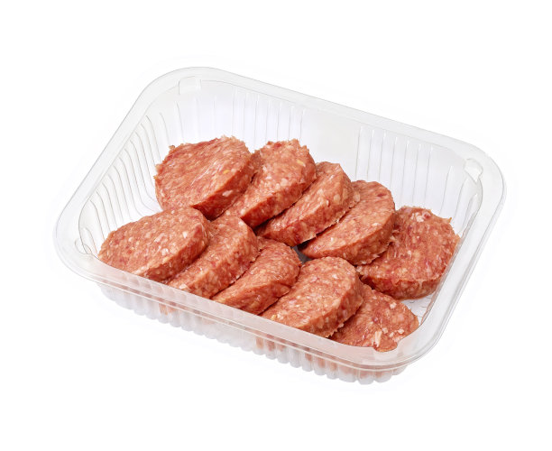 在塑料隔离的迷你生汉堡图片下载