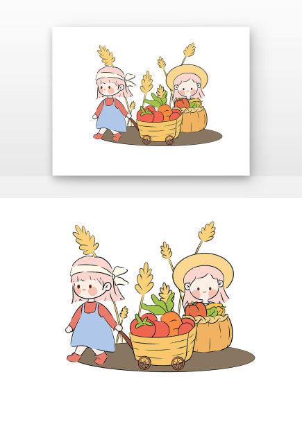 农民丰收日人们在丰收图片下载