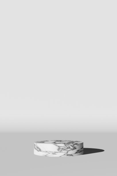空的大理石石头混凝土平台平台上严酷的阴影3D渲染。高级豪华化妆品产品展示。图片下载