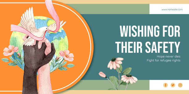 博客标题模板，希望难民安全图片下载