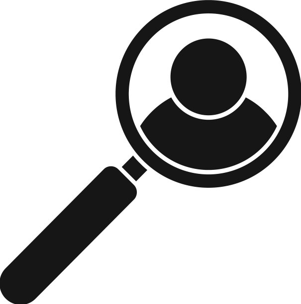 招聘放大镜图标简单在线图片下载