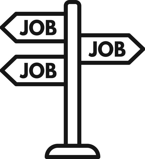 工作方向柱图标轮廓在线图片下载