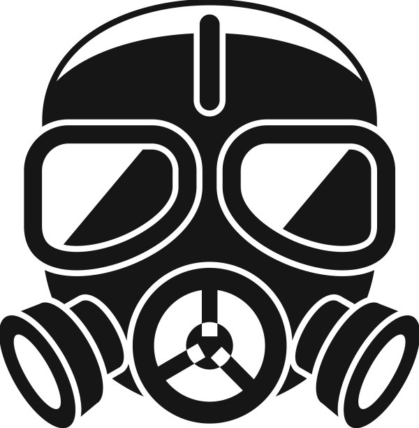 毒气面具图标简单的军队空气图片下载