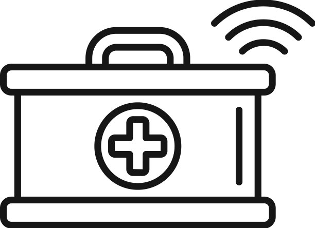 无线急救箱图标轮廓在线图片下载