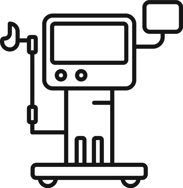 医疗设备图标勾勒医院图片下载