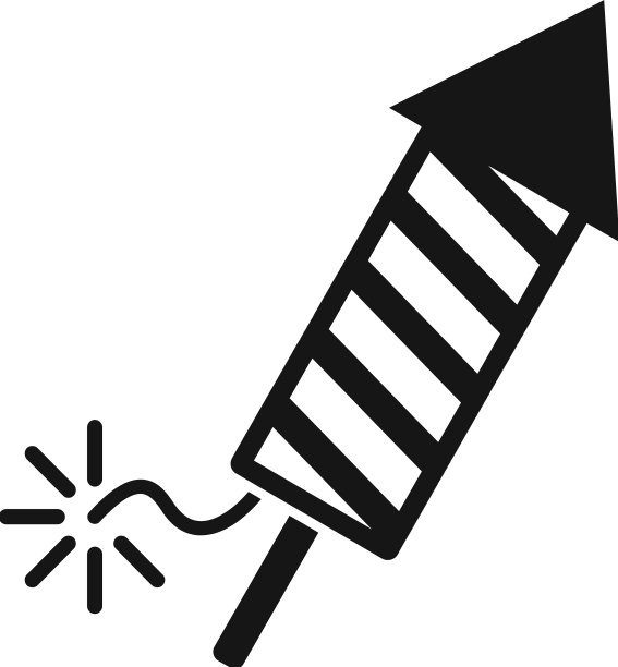 喜庆的烟花象征着简单的狂欢图片下载