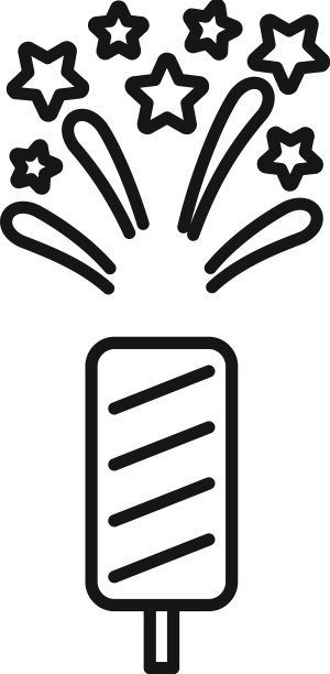 独立烟火图标勾勒事件图片下载