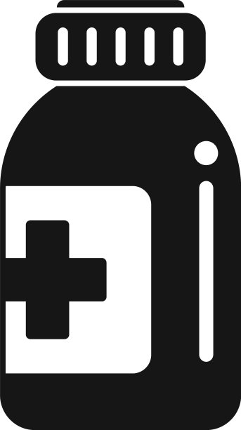 药丸罐图标简单的医院护理图片下载