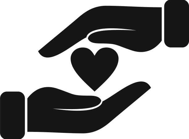 保持关怀图标简单的捐赠帮助图片下载