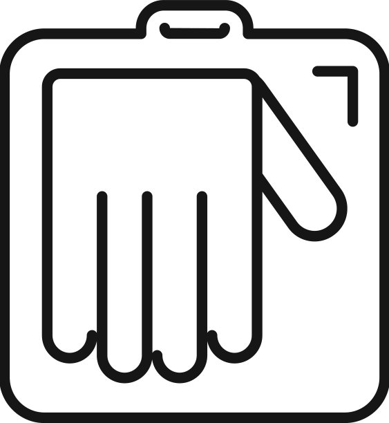 手套箱图标轮廓外科乳胶图片下载