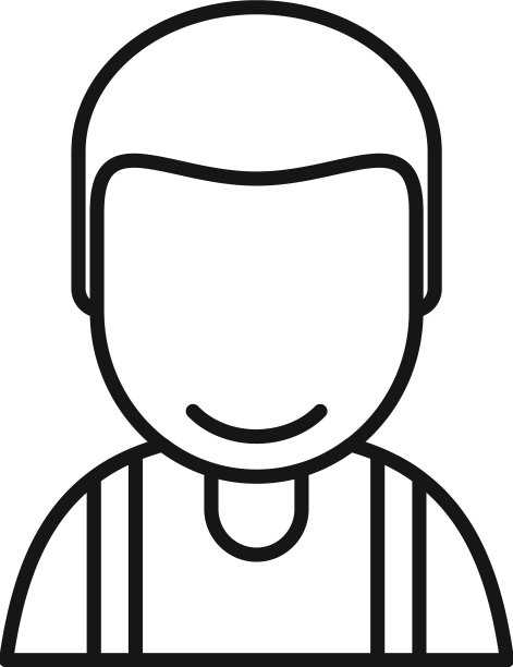 市民微笑的图标轮廓幸福的人图片下载