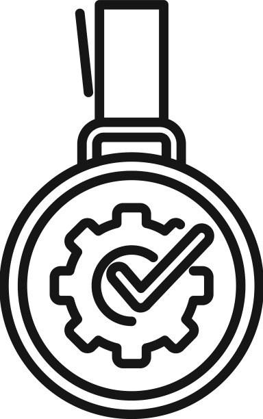 专业奖章图标轮廓质量图片下载