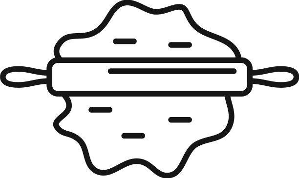 面团图标轮廓披萨面包图片下载