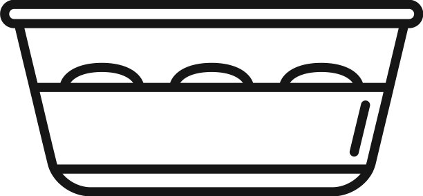 小麦面团图标轮廓披萨面包图片下载