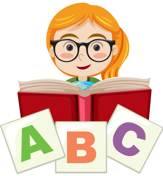 一个正在读书的女学生图片下载