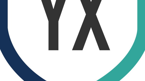 字母YX盾牌标志线条艺术创意图片下载