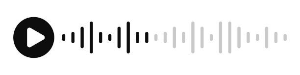 语音消息。声波。音频电波。记录音乐播放器。播客。均衡器图标。声音回放。矢量图图片下载