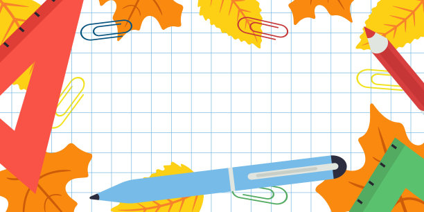 设计关于教育和学校主题的秋季横幅和海报。矢量插图。图片下载