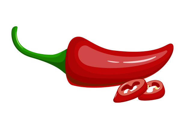 辣椒孤立在白色背景。图片下载