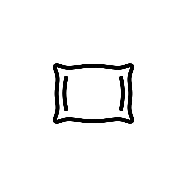 枕头图标。睡眠和温柔的象征。图片下载