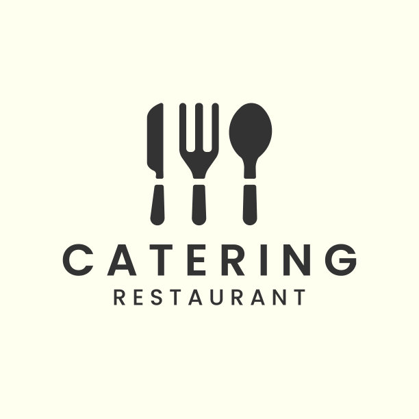 勺子，叉子，刀与复古风格的标志图标模板设计。餐厅，面包店矢量插图图片下载