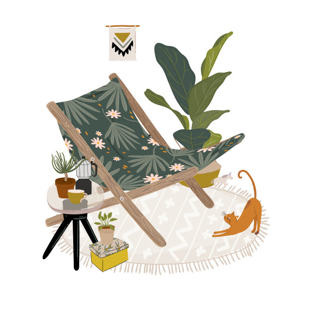 时髦的斯堪的纳维亚城市绿化在家庭丛林室内与家庭装饰。图片下载