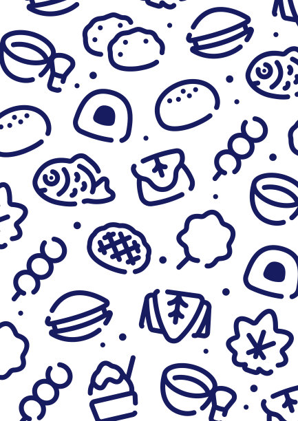 日式甜品和甜品图案背景，用于图形设计。大小垂直的。图片下载