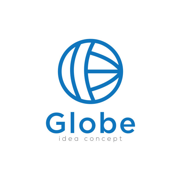 全球世界标志设计矢量图片下载