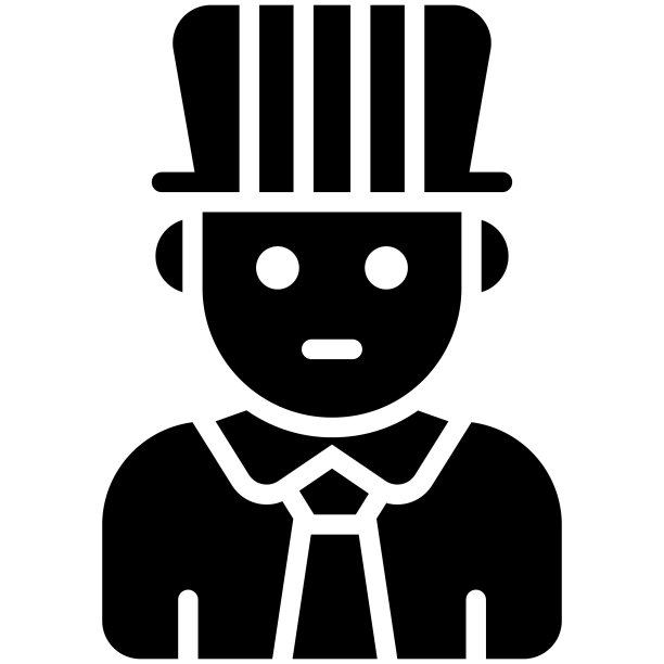 总统，男人字形图标，矢量设计美国独立日图标。图片下载