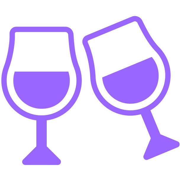 干杯，庆祝颜色线图标，矢量设计美国独立日图标。图片下载