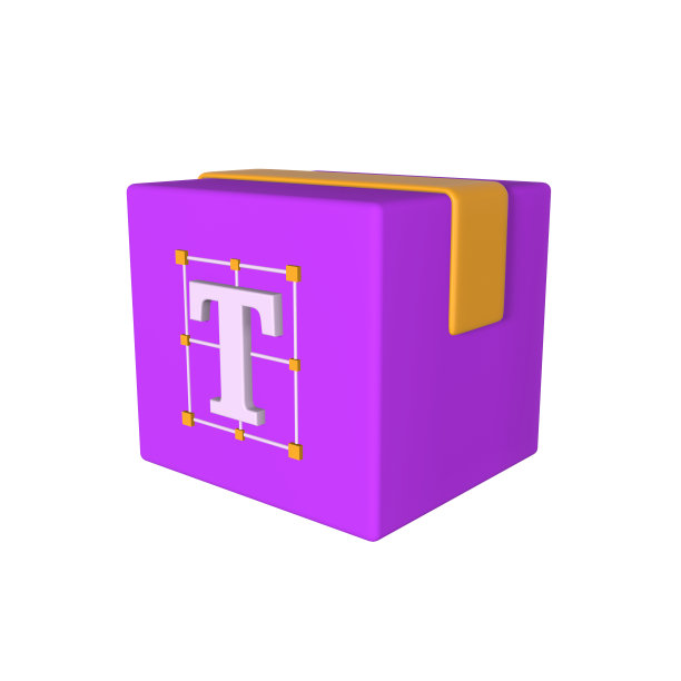 风格化的字体插图框图片下载