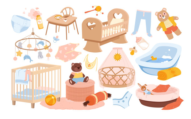 新生儿家具和托儿所室内图片下载
