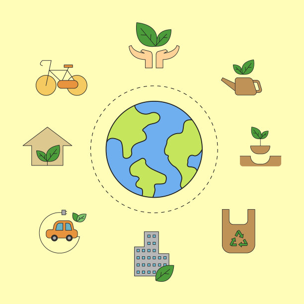 环境图标设计元素设置图片下载