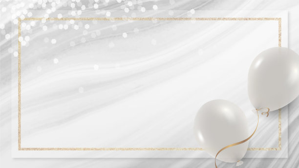 白色气球框架上的白色和灰色的背景图片下载