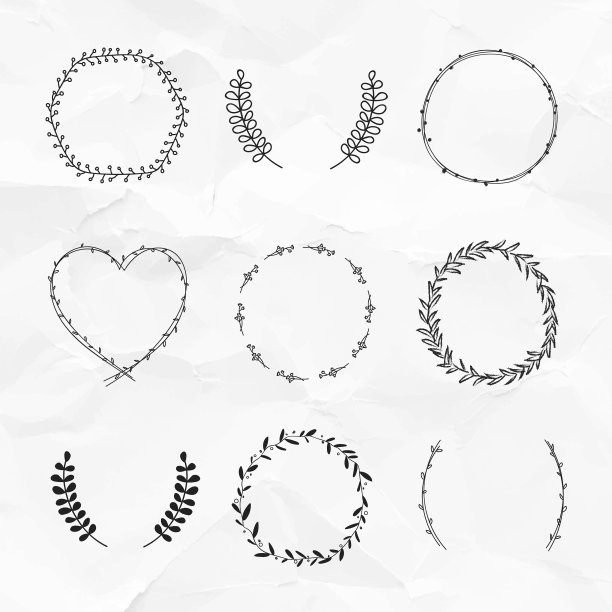 正上方白色背景的心形照片图片下载