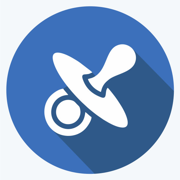 图标哑巴奶嘴适合孩子长符号图片下载