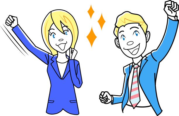 积极的商人姿势剪辑艺术图片下载