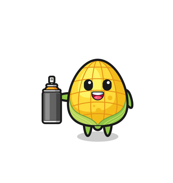 可爱的玉米涂鸦炸弹图片下载