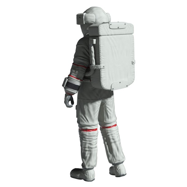 宇航员3d插图孤立在白色背景图片下载