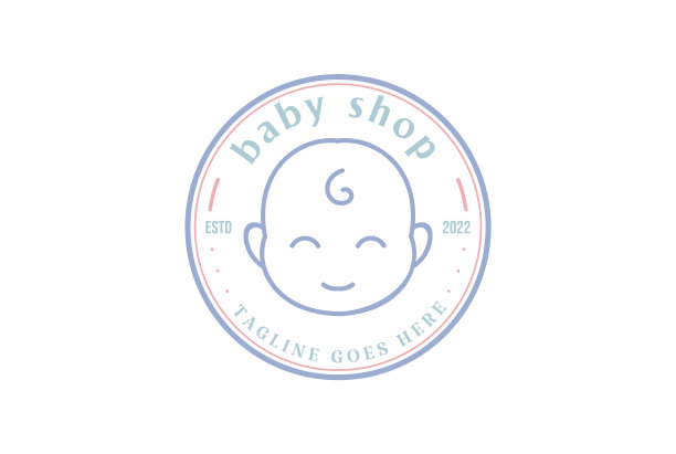 圆形复古可爱小笑脸给宝宝图片下载