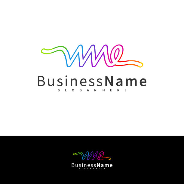 字母wme标志设计模板初始wme标志图片下载